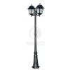 Athena 2 Lights Lamp Height 208 cm Lamp with outdoor pole in die-cast aluminium anthracite colour and opal glass with 2 lantern lights Protection IP43 Connection E27 for halogen, fluorescent or LED bulbs Product Made in Italy