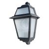 Wall lamp for outdoor use Artemide in Die-cast Aluminium Anthracite color Lantern wall lamp with Opal glass suitable for halogen, fluorescent or LED bulbs with E27 socket IP43 protection Made in Italy