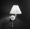 Perenz 4016CL wall sconce with articulated arm in polished chrome metal PVC lampshade Requires 1 bulb E14 Max.40W not included Applique online on offer at mpcshop.it