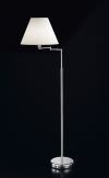 Perenz 4018CL Floor lamp in polished chrome with fabric lampshade Height adjustable from 130 to 170 cm Requires 1 bulb with E27 socket from Max 60W not included Articulated floor lamp quality at the right price for sale on mpcshop.it
