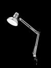 Lampada da tavolo Perenz-4025CL orientabile in metallo colore cromo lucido richiede lampadina 1XE27 Max 60W fissaggio a morsetto