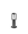 Perenz 5638 A outdoor lamp Paletto with outdoor lighting made of graphite-coloured aluminium and glass Measures Ø 14 x H. 35 cm Requires 1 bulb with E27 socket from Max.20W not included