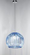 Lámpara de suspensión en acrílico transparente azul 30 cm