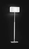 Floor lamp Perenz 5888 CR Floor lamp with base and frame in brushed chrome and lampshade in light PVC Measures 160 cm high Base 32x14 com Shade 40x22x18 cm Requires 1 bulb with E27 socket from Max 60 W not included
