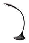 Perenz 6034B Lmpara de mesa flexible de plstico negro LED Interruptor tctil Dimetro de la base 17 cm Altura 46 cm Profundidad 44 cm LED 4,5W 385LM 3000K