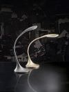 Perenz 6034OR LED-Tischleuchte Goldfarbene Kunststoff-Flexleuchte Touchschalter Sockeldurchmesser 17 cm Hhe 46 cm Tiefe 44 cm LED 4,5W 480LM 3000K