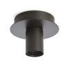 Plafoniera in metallo colore nero Richiede 1 lampadina attacco E27 Max 60W non inclusa Plafoniera da soffitto con Base diametro 12 cm altezza 9 cm Perenz 6248N