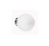 Wall sconce with polished chrome frame and white glass Requires a light bulb E27 Max 40W not included Diameter 20 cm depth 23 cm Perenz 6349