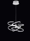 Perenz 6397 BLC pendant luminaire White painted metal ceiling lamp Dimensions Adjustable height 150 cm Diameter 60 cm with LED light 100W 8000LM 3000K