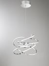 Perenz 6397 CLLC pendant lamp Glossy chrome metal ceiling lamp Measures Adjustable height 150cm Height 60 cm LED 100W 8000LM 3000K