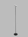 Perenz 6442NLC Metall-Stehleuchte Metall-Stehleuchte Schwarz LED 18W 1400LM 3000K Verstellbarer Diffusor Durchmesser 25 cm Hhe 180 cm