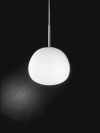 Plafonnier Perenz 6464 Suspension en Chrome poli avec diffuseur sphrique en verre blanc et hauteur rglable ncessite ampoule 1xG9 Max 33W non incluse