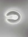 Lampada LED Plafoniera In Alluminio Verniciato Bianco Serie Hug Dimensioni : D.62 x Pr.5 cm Tipo di Luci : LED 48W 3300Lm 3000K PERENZ-6627BLC