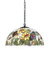 Tiffany pendant luminaire model T530 S pendant luminaire with 327 glass panes and chain Dimensions Lampshade Ø 45 cm X height 22 cm Cable height adjustable up to 100 cm Requires 1 bulb E27 Max 100W not included
