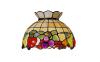 Tiffany Amber Shade modle T924 Shade avec motif de fruits colors Numro 151 Original Tiffany verre fait main Taille  30 cm X hauteur 23 cm SEULEMENT PARALUME TIFFANY