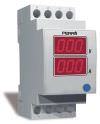 Single-phase multimeter 2 DIN parameters displayed: phase-neutral voltage current apparent power factor active power reactive power frequency active energy reactive energy partial hour counter acoustic pre-alarm output relay