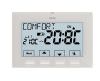 Wall thermostat 3V white colour with batteries Digital menu thermostat NEXT series Backlit LCD 4.3\