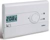 Analog digital Perry 1TP TE411B SLIM 230V series wall thermostat White colour with EST/OFF/INV control Temperature levels 1 continuous control _ 1 reduced fixed LCD display 1 LED relay status Remote night reduction control input