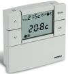 White wall thermostat with batteries Perry 1TPTE530B series ZEFIRO 3V 80x80 white colour LCD display 2 1/3 temperature levels 2 _ antifreeze EST/INV control Power supply 2 alkaline batteries 1.5V AAA Autonomy 24 months Relay and low battery status indicat