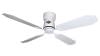 Fan without light matt white made in Italy Anodized aluminum motor cover, metal body, 4 blades in aluminum inverter motor integrated low consumption and remote control included Diameter 152 cm WARRANTED 15 YEARS