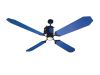 Blue ceiling fan with led