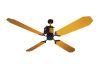 Ceiling fan gold colour made in Italy 4 blades in Aluminium, Motor body in anodized Aluminium (at sight) and Steel with integrated inverter to guarantee the maximum yield with the minimum consumption. Diameter 132 cm GUARANTEED 15 YEARS