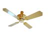 Ceramic and pure gold fan