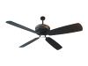 Anthracite ceramic fan with light