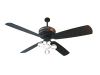 Elegant anthracite fan with light