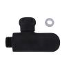 Original Spare Part, Black Black Matt Oval Foot Wash Faucet For Sined Solar Showers. Sined Offers Only Original Spare Parts.