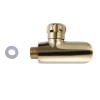 Original Spare Part, Golden Footwash Faucet For Solar Garden Showers Rounded Design. Sined Offers Only Original Spare Parts.