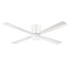 Ceiling led ceiling fan with DC motor model MALIBU Steel body 4 plywood blades and satin glass diffuser 6 speed and 18W leds controlled by remote control. Summer/Winter function Suitable for large rooms such as living rooms or bedrooms