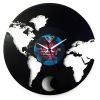 Vinyl Clock Earth Pendulum