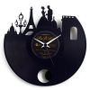 Reloj De Vinilo Pndulo Paris