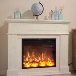 FUEGO  Alberto White Electric Fireplace is a product on offer at the best price