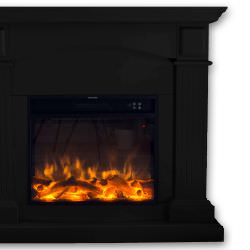 Caminetto Elettrico Nero Per Ufficio