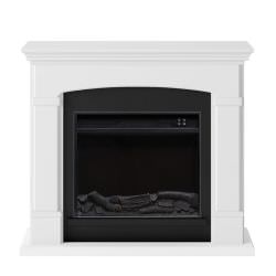 Caminetto Elettrico Bianco Con Led