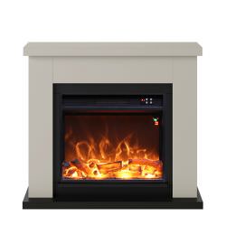 Chemine lectrique Beige Paolo