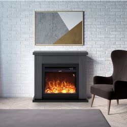 Complete Electricgrey Fireplace