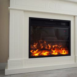 Electric White Fireplace Roberta