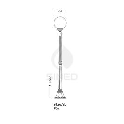 Outdoor Street Lamp Orione 172 Cm High