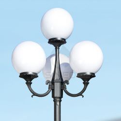 4 Lights Street Lamp Orione In Aluminium