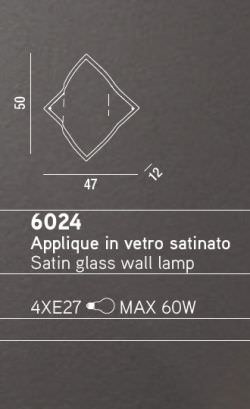 Satin glass wall light White 4 lights