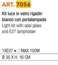 Light kit for fan Polished chrome