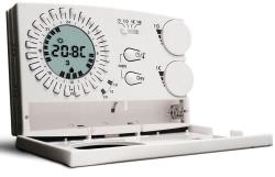 Perry  White Wall Clock Thermostat With Batteri is a product on offer at the best price