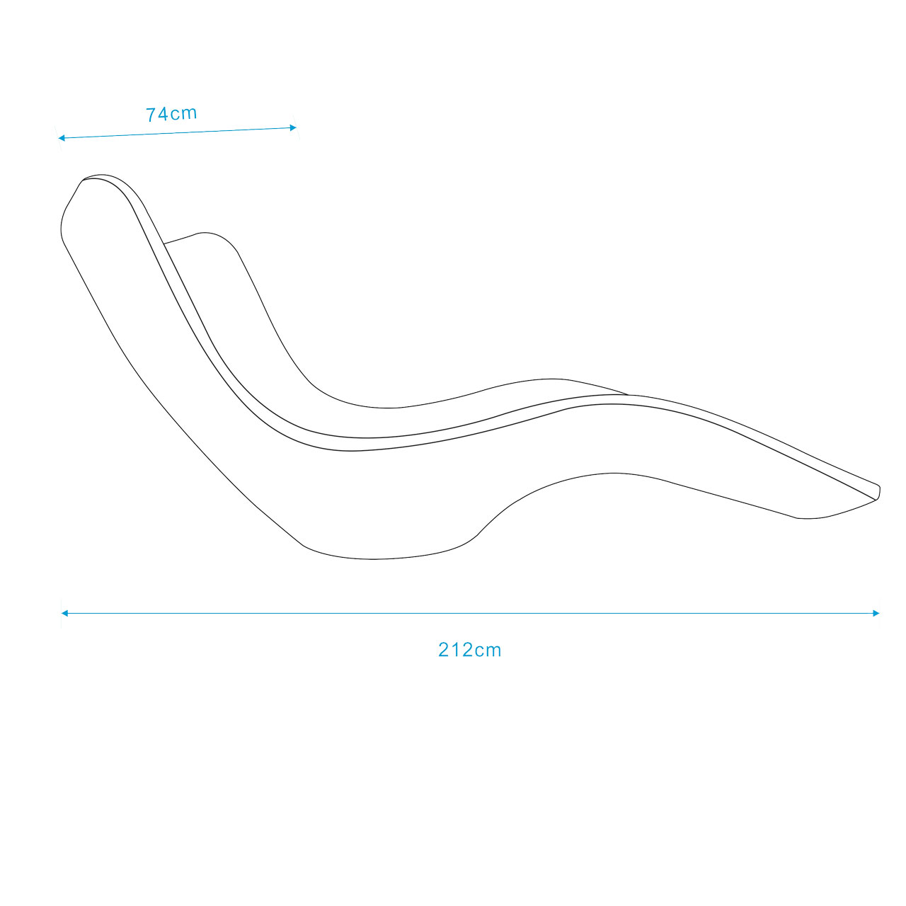 Assunta Plastic Garden Sunlounger
