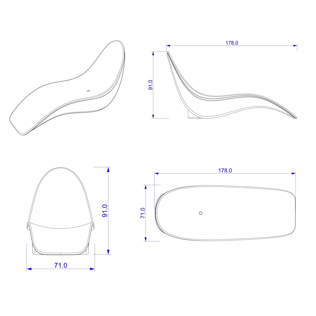 Sdraio Da Piscina Concetta In Plastica
