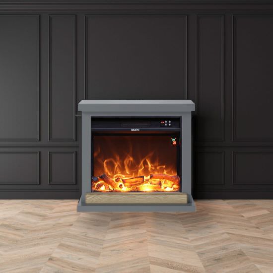 FUEGO  Caminetto Elettrico Grigio Da Pavimento  un prodotto in offerta al miglior prezzo online