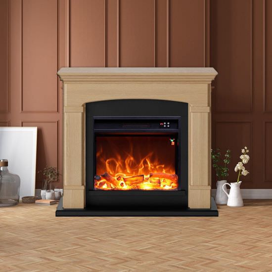 FUEGO  Electric Fireplace With Oak Finish is a product on offer at the best price
