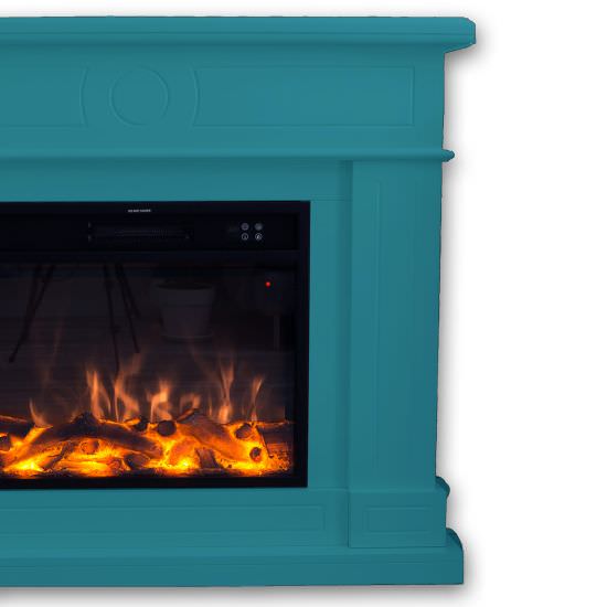 FUEGO  Caminetto Elettrico Colore Turchese  un prodotto in offerta al miglior prezzo online